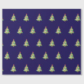 Weihnachtsbaumen Geschenkpapier (Flach)
