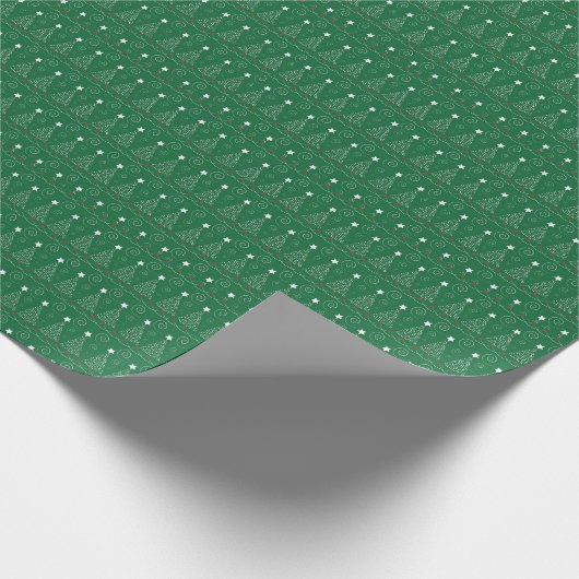 Weihnachtsbaumen Geschenkpapier (Ecke)