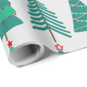Weihnachtsbaumen Geschenkpapier (Rolleneckpunkt)
