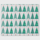 Weihnachtsbaumen Geschenkpapier (Flach)