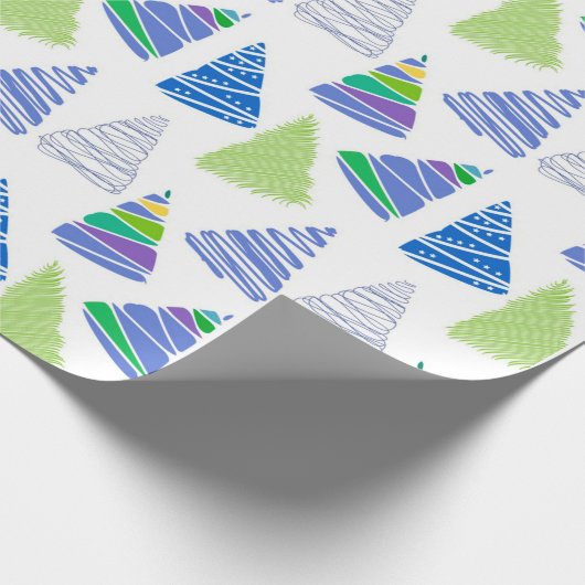 Weihnachtsbaumen Geschenkpapier (Ecke)