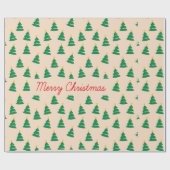 Weihnachtsbaumen Geschenkpapier (Flach)