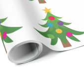 Weihnachtsbaumen Geschenkpapier (Rolleneckpunkt)
