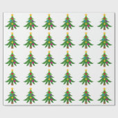 Weihnachtsbaumen Geschenkpapier (Flach)