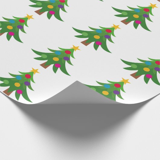 Weihnachtsbaumen Geschenkpapier (Ecke)