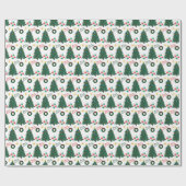 Weihnachtsbaumen Geschenkpapier (Flach)