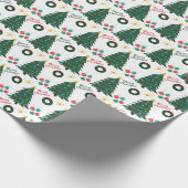 Weihnachtsbaumen Geschenkpapier (Ecke)