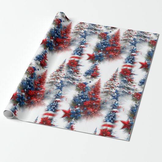 Weihnachtsbaumen Geschenkpapier (Ungerollt)