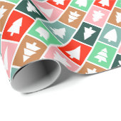 Weihnachtsbaumen Geschenkpapier (Rolleneckpunkt)