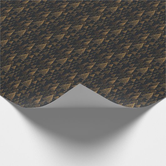 Weihnachtsbaumen Geschenkpapier (Ecke)