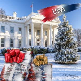 Weihnachtsbaumen Geschenkpapier