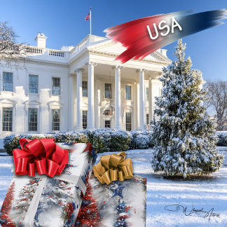 Weihnachtsbaumen Geschenkpapier