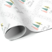 Weihnachtsbaumen Geschenkpapier (Rolleneckpunkt)