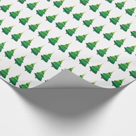 Weihnachtsbaumen Geschenkpapier (Ecke)