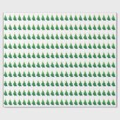 Weihnachtsbaumen Geschenkpapier (Flach)