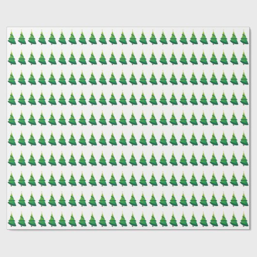 Weihnachtsbaumen Geschenkpapier (Flach)