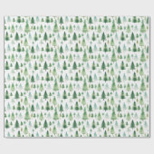 Weihnachtsbaumen Geschenkpapier (Flach)