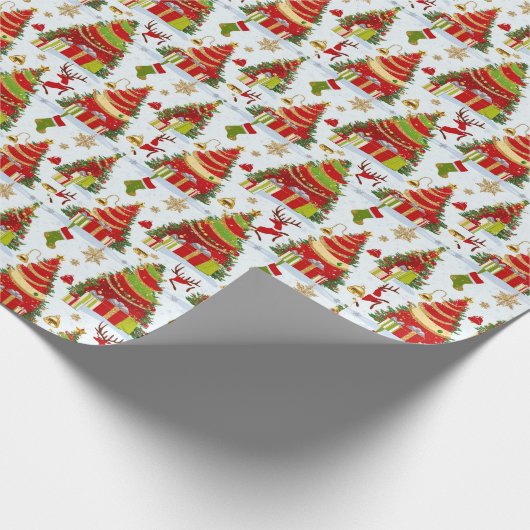 Weihnachtsbaumen Geschenkpapier (Ecke)