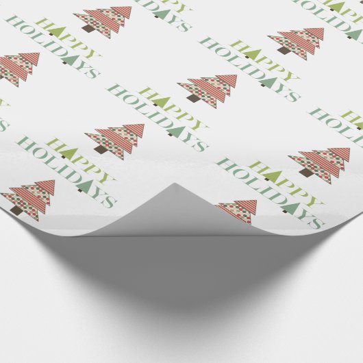 Weihnachtsbaumen Geschenkpapier (Ecke)