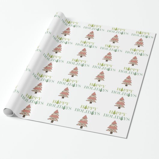 Weihnachtsbaumen Geschenkpapier (Ungerollt)
