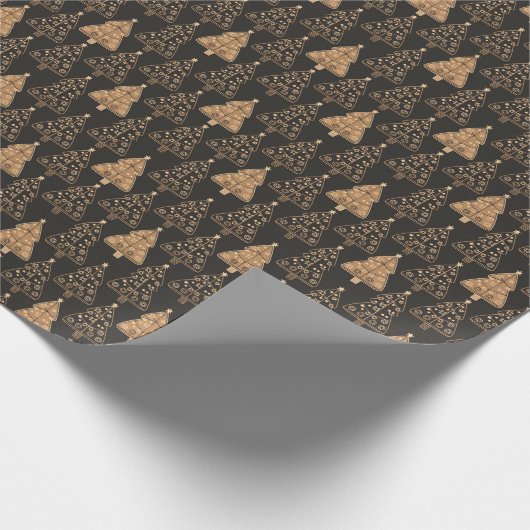 Weihnachtsbaumen Geschenkpapier (Ecke)