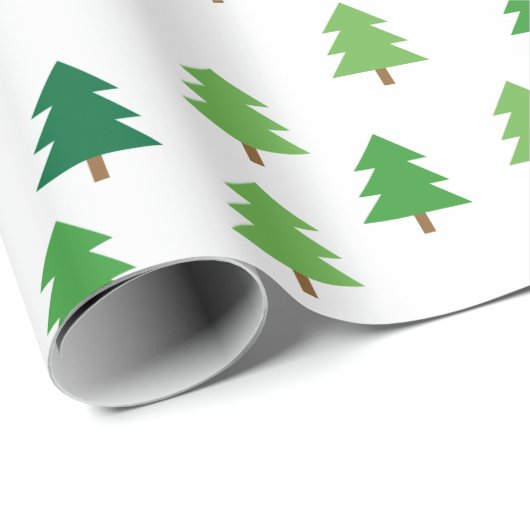 Weihnachtsbaumen Geschenkpapier (Rolleneckpunkt)