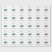 Weihnachtsbaumen Geschenkpapier (Flach)