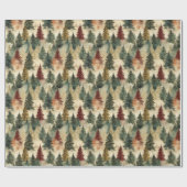 Weihnachtsbaumen Geschenkpapier (Flach)