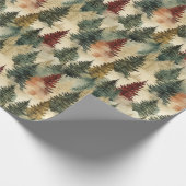 Weihnachtsbaumen Geschenkpapier (Ecke)