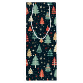 Weihnachtsbaumen Geschenktüte Für Weinflaschen (Rückseite)