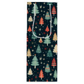Weihnachtsbaumen Geschenktüte Für Weinflaschen (Vorderseite)