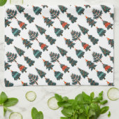 Weihnachtsbaumen Geschirrtuch (Gefaltet)