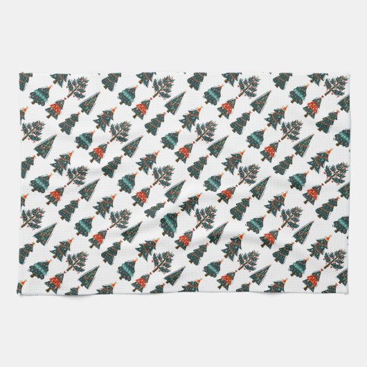 Weihnachtsbaumen Geschirrtuch (Horizontal)