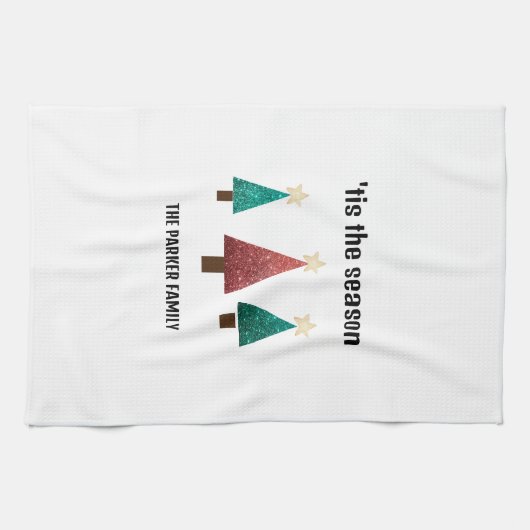 Weihnachtsbaumen Geschirrtuch (Horizontal)