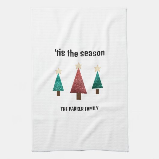 Weihnachtsbaumen Geschirrtuch (Vertikal)