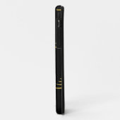 Weihnachtsbaumen Gold auf schwarz Case-Mate iPhone Hülle (Hinten/Links)