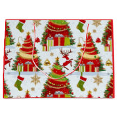 Weihnachtsbaumen Große Geschenktüte (Vorderseite)