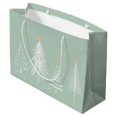 Weihnachtsbaumen große geschenktüte (Rückseite Schrägansicht)