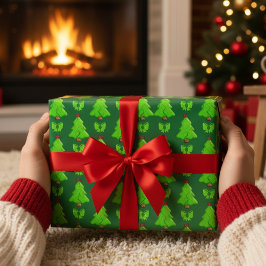 Weihnachtsbaumen Handgepäck Geschenkpapier