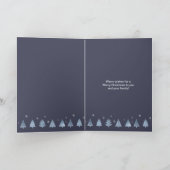 Weihnachtsbaumen Happy Holidays Blue ID863 Feiertagskarte (Innenseite)