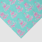 Weihnachtsbaumen in Rosa und Minze Coquette Seidenpapier (Ausschnitt)