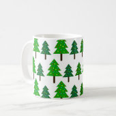 Weihnachtsbaumen Kaffeetasse (Vorderseite Links)