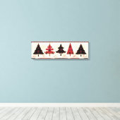 Weihnachtsbaumen Leinwanddruck (Insitu (Holzboden))
