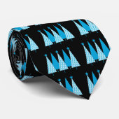 Weihnachtsbaumen Light Blue Ribbon Krawatte (Gerollt)