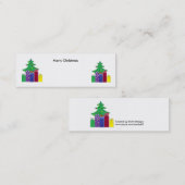 Weihnachtsbaumen Mini Visitenkarte (Vorne/Hinten)