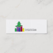 Weihnachtsbaumen Mini Visitenkarte (Rückseite)