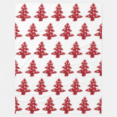Weihnachtsbaumen mit Buttons Muster Fleecedecke (Vorderseite)