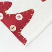 Weihnachtsbaumen mit Buttons Muster Fleecedecke (Ecke)