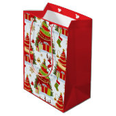 Weihnachtsbaumen Mittlere Geschenktüte (Rückseite Schrägansicht)