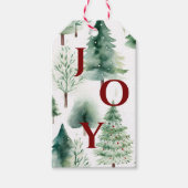 Weihnachtsbaumen Muster Green Red Holiday Geschenk Geschenkanhänger (Vorderseite)